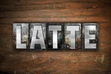 Latte Concept Metal Letterpress Type