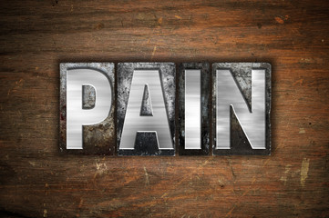 Pain Concept Metal Letterpress Type