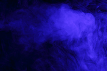 Fototapeta na wymiar Abstract blue smoke hookah.