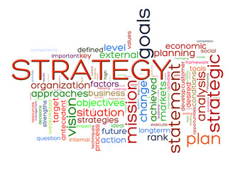 Fototapeta premium Word tags strategy