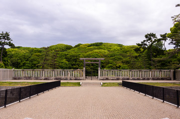 the biggest tomb in Japan.Emperor Nintoku