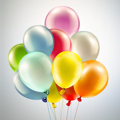 Fototapeta na wymiar festive background with balloons