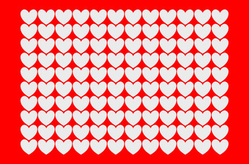 rows  hearts