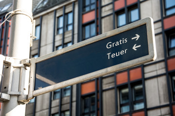 Schild 61 - Gratis