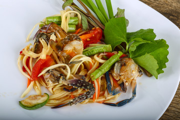 Thai spice crab salad