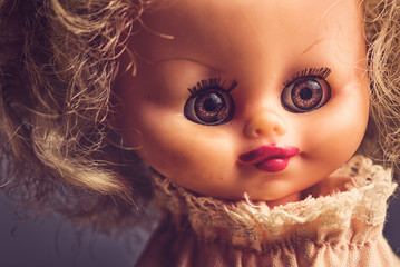 Spooky vintage doll portrait