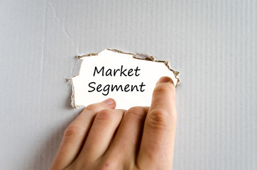 Market segment text concept