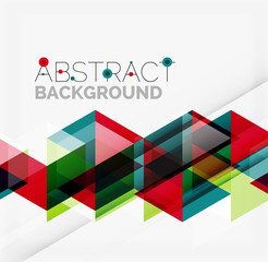 Vector triangle background