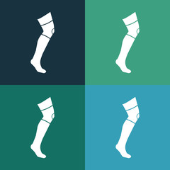 bandage on a leg icon