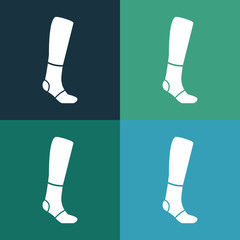 bandage on a leg icon