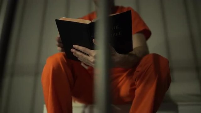 Scene inside of a jail or prison