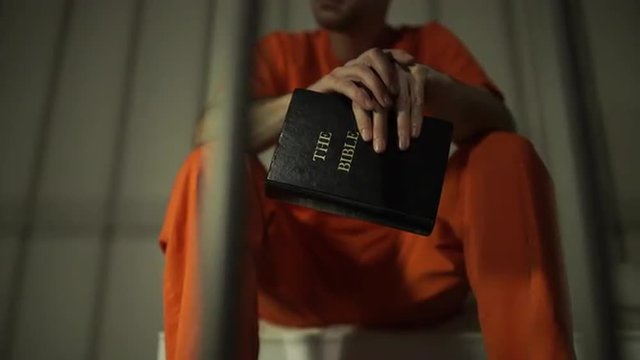 Scene inside of a jail or prison