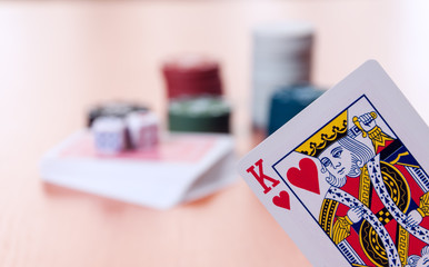 Poker chips and generic playing cards