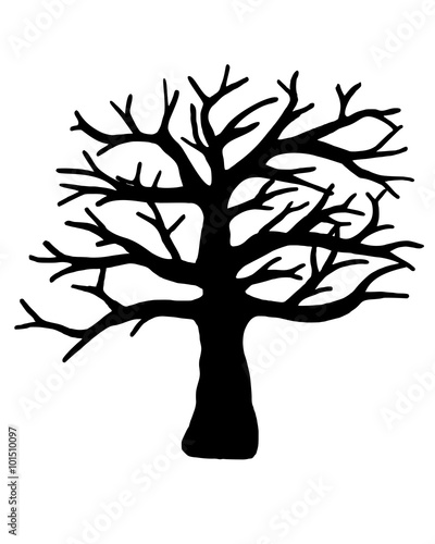 "Tree vector isolated on white background." Stock image and royalty
