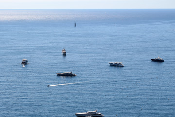 Naklejka premium Sea vessels offshore