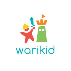 Kid War Fun Vector Logo