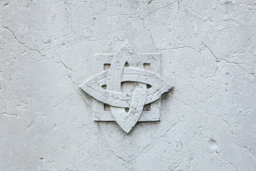 Decorative marble rosette. Background texture