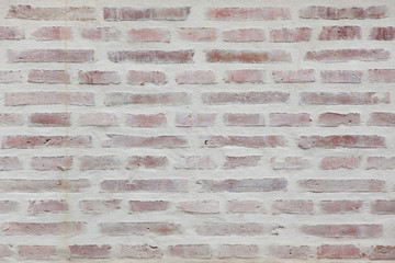 Whitewashed brick wall. Background texture