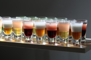 Set of tasty shots