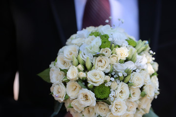 Obraz na płótnie Canvas Pretty cute bridal wedding bouquet