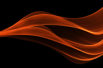 red glow energy wave. lighting effect abstract background with c