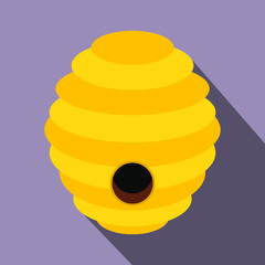 Bee hive flat icon