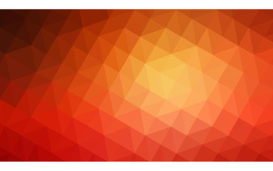 Red polygonal design pattern, which consist of triangles and gradient in origami style.