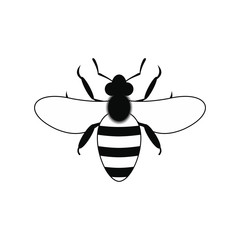 Bee black simple icon