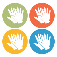 Fototapeta premium rubber glove icon