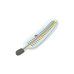 Medical thermometer cartoon icon