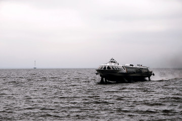 Fototapeta na wymiar Hydrofoil, boat