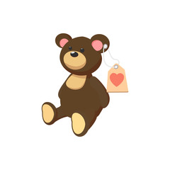 Toy donation Teddy-bear cartoon icon