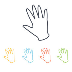Obraz premium rubber glove icon