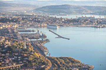 City of Trieste. Italy, October 2015 - obrazy, fototapety, plakaty