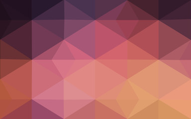 Fototapeta premium Multicolor dark blue, yellow, orange polygonal design pattern, which consist of triangles and gradient in origami style.