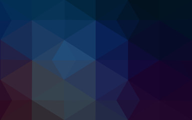 Fototapeta premium Multicolor dark blue, yellow, orange polygonal design pattern, which consist of triangles and gradient in origami style.