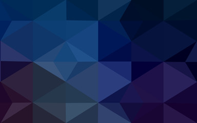 Fototapeta premium Multicolor dark blue, yellow, orange polygonal design pattern, which consist of triangles and gradient in origami style.