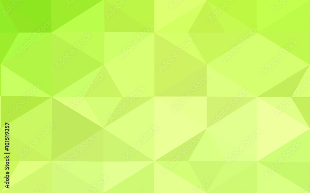 Wall mural multicolor green, yellow, orange polygonal design pattern, which consist of triangles and gradient i