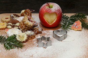 kekse mit herzapfel