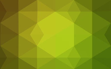 Obraz premium Multicolor green, yellow, orange polygonal design pattern, which consist of triangles and gradient in origami style.