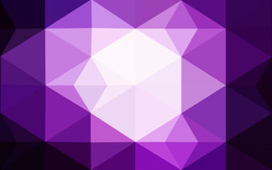 Fototapeta premium Dark purple polygonal design pattern, which consist of triangles and gradient in origami style.