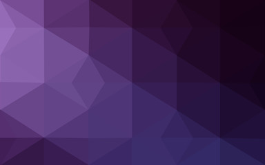 Dark purple polygonal design pattern, which consist of triangles and gradient in origami style.