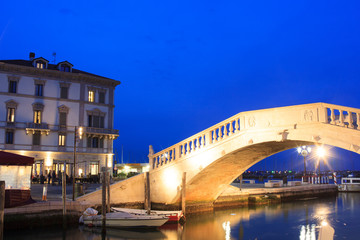 Fototapeta na wymiar Vigo Bridge, Chioggia