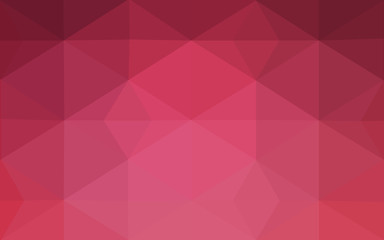 Pink polygonal design pattern, which consist of triangles and gradient in origami style.