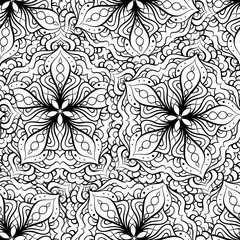 Ethnic decorative ornamental seamless pattern