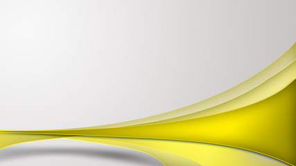 Abstract Yellow curved lines