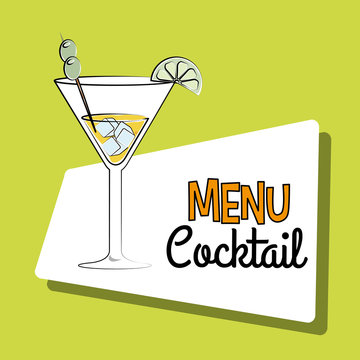 Cocktail bar menu