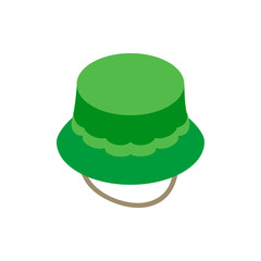 Fisherman hat isometric 3d icon