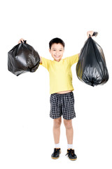 Keep garbage in bag for eliminate