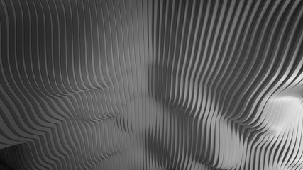 wavy abstract background made of sliced shapes